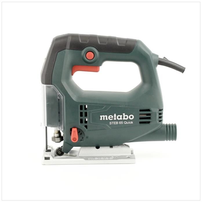 Scie Sauteuse Metabo Steb 65 Quick - 450w - Poignee Softgrip - Aspiration Des Sciures - Coffret Inclus