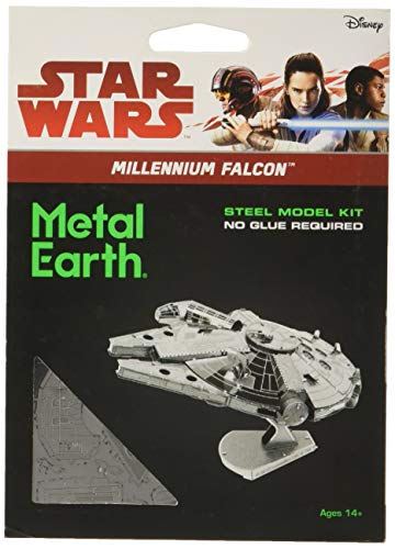 Maquette Metal 3d - Star Wars - Faucon Millenium - Licence Officielle - Assemblage Sans Colle