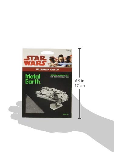 Maquette Metal 3d - Star Wars - Faucon Millenium - Licence Officielle - Assemblage Sans Colle