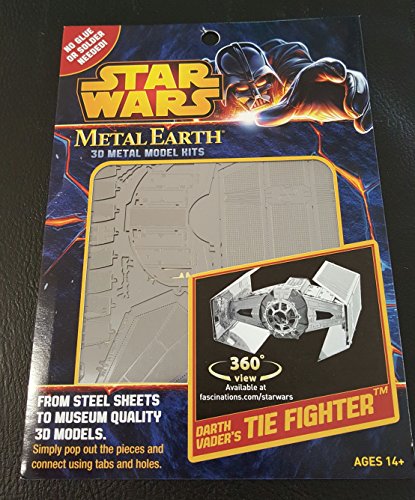 Maquette Metal 3d Star Wars Vaisseau Dark Vador - Star Wars - 14 Ans - 1 Piece - Garcon - Adulte - Gris