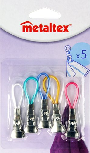 Pince Caiman Metaltex 297104 Lot De 5 Accroche Torchons Et Serviettes Plastique