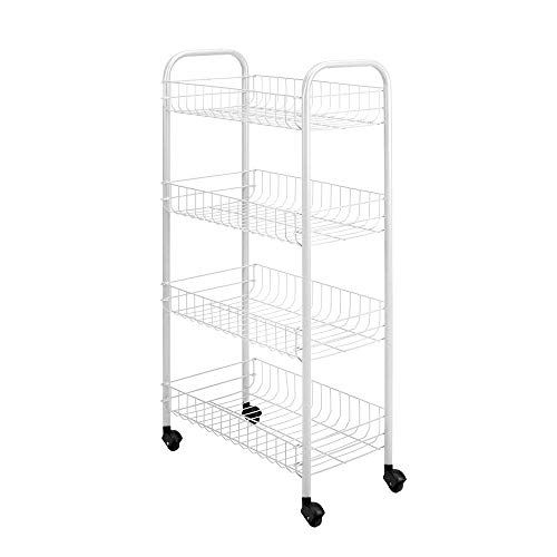 Rangement 4 etageres en metal - Metaltex - Resserre cuisine