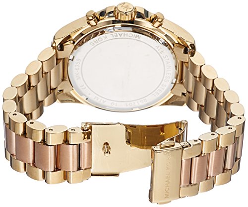 Michael Kors Femme Bracelet Acier Bicolore Quartz Cadran Rose Montre Mk6359