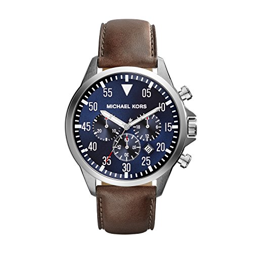 Montre - Michael Kors - Mk8362 - Chronographe - Cuir Marron - Date - Homme