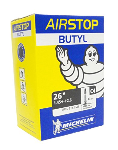 MICHELIN Chambre a air 26 pouces type C4 modele AIRSTOP Butyl dimensions 150220 valve presta 40mm