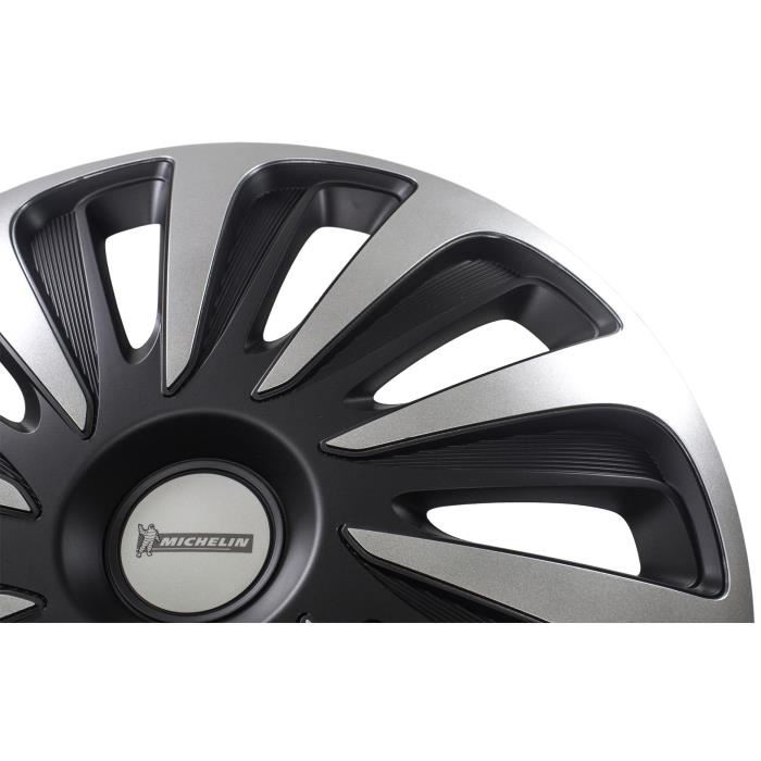 MICHELIN Enjoliveur 15 NVS 3D par 4 en boite Noir