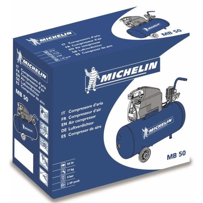 MICHELIN MB50 Compresseur avec Cuve 50 Litres 2 cv