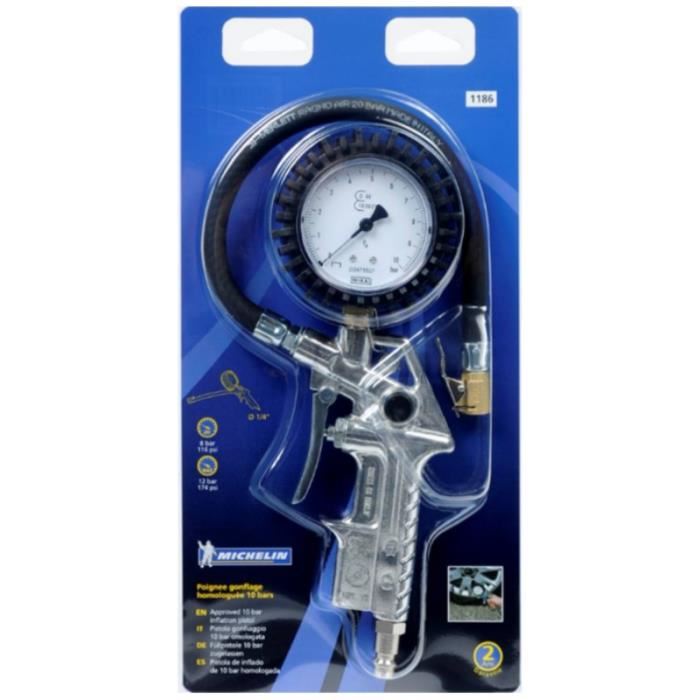 Poignee De Gonflage En Aluminium Michelin Pour Compresseur