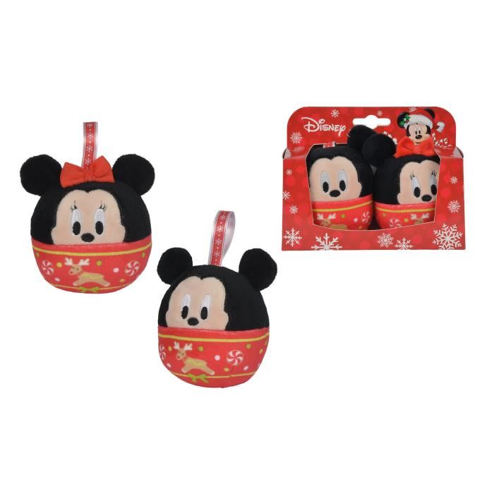 Mickey Mouse Boules De Noel Mickey Et Minnie