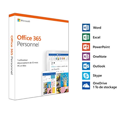 Office 365 Personnel (devient Microsoft 365 Personnel) - 1 Utilisateur - Pc Ou Mac - 1 An