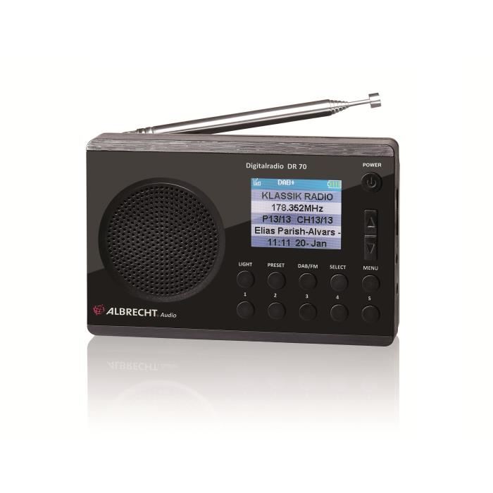 Radio Portative Dab Midland Dr70 Ecran Couleur Lampe Torche