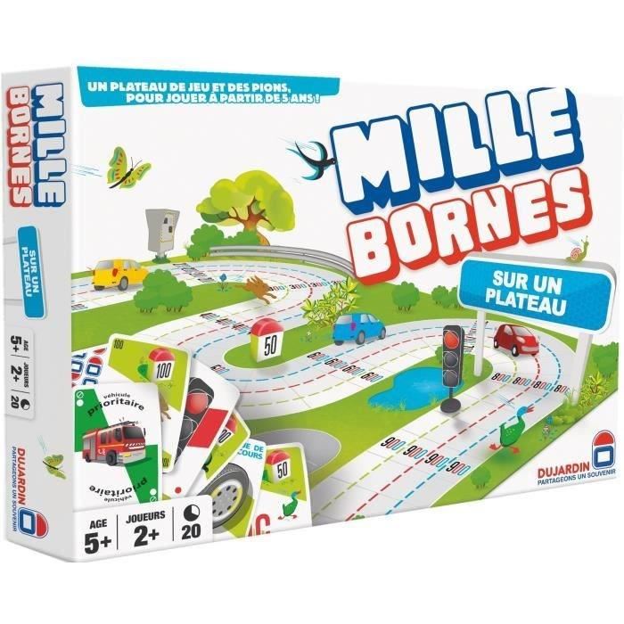 Mille Bornes Plateau - Grand Classique - Jeu De Plateau - Dujardin - Une Edition Familiale Avec Plateau 3d Pour Plus De Fun !