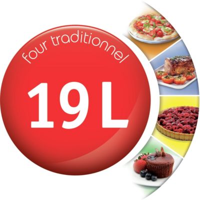 Mini Four Electrique - Optimo Yy2960fb - 19l - Gril Chauffage Conventionnel Bain-marie - Blanc