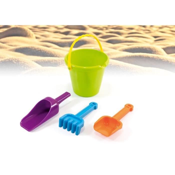 MINILAND Seau avec pelles Enfant Plastique 19 cm