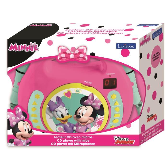 Lexibook Minnie - Lecteur Cd Avec 2 Micros