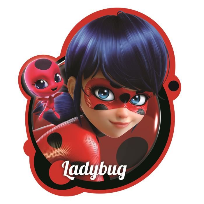 Miraculous Ladybug Tikki Coussin Imprime 3d 36x6 Cm Rouge