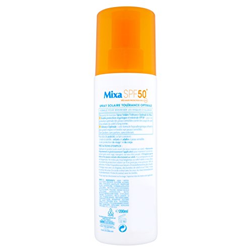 MIXA Spray protection solaire Peaux sensibles - SPF 50+ - 200 ml