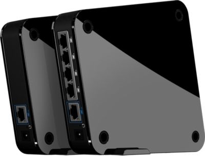GigaGate Starter Kit Pont wifi, kit de demarrage, 5 ports ethernet (1x 10/100/1000, 4x 10/100), wifi 802.11 a/b/g/n/ac, debit jusqu'a 2 Gbits/s, technologie Quantenna 4x4 5 Ghz