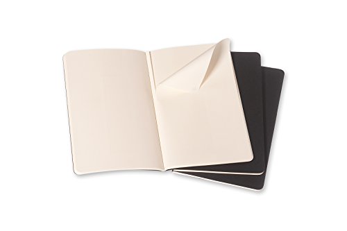 Cahier Blanc Grand Format Couv. Souple Carton Noir