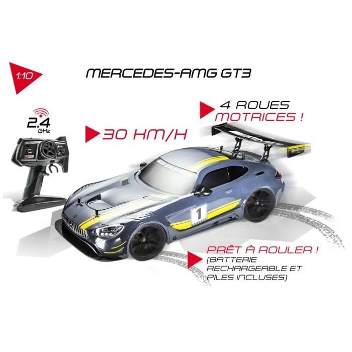 Mondo Voiture Radiocommandee Mercedes Amg Gt3 Echelle 110 A Partir De 8 Ans
