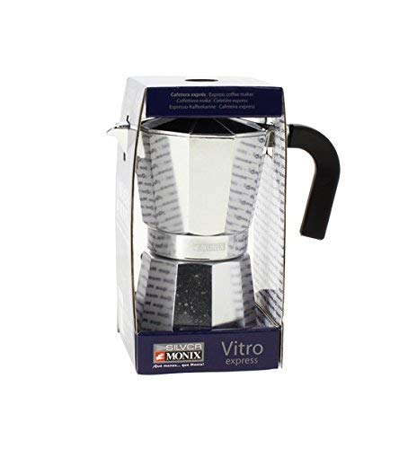 Monix Vitro Expres Aluminium Antiadhesif Cafetiere De 6 Tasses