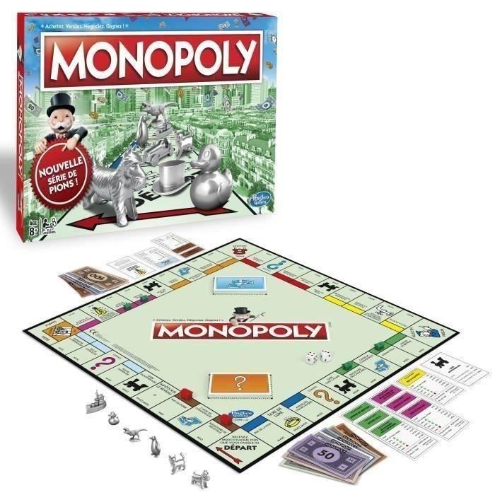 Monopoly - Jeu Pour La Famille Et Les Enfants - 2 A 6 joueurs - Des 8 ans - Inclut Des Cartes Choisies Par Le Public