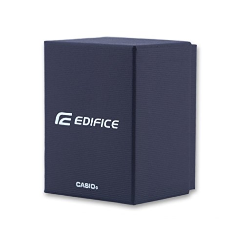 Montre En Acier Inoxydable Edifice Casio Gris Quartz Verre Mineral Analogique