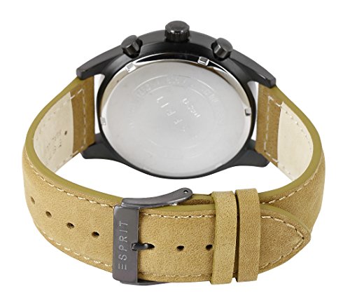 Esprit - Es108241004 - Montre Homme - Quartz - Chronographe - Bracelet Cuir Marron