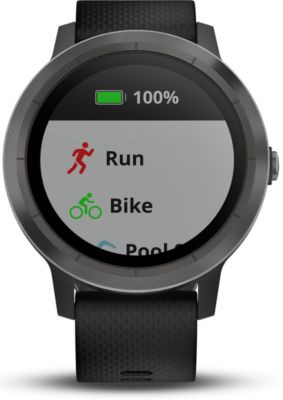 Garmin Vivoactive 3 Black Montre Connectee Gps Cardio - Noir / Gris