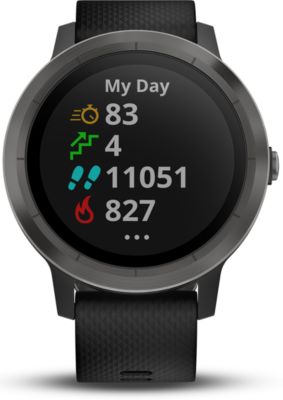 Garmin Vivoactive 3 Black Montre Connectee Gps Cardio - Noir / Gris