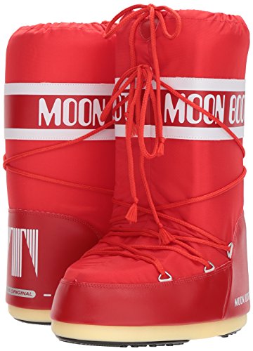 Moonboot - Bottes Apres-ski - Moon Boot Icon Nylon Red  - Taille 23-26 - Rouge