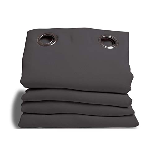 Moondream Rideau 3 En 1 Phonique Thermique Occultant Marius Gris 0x260cm