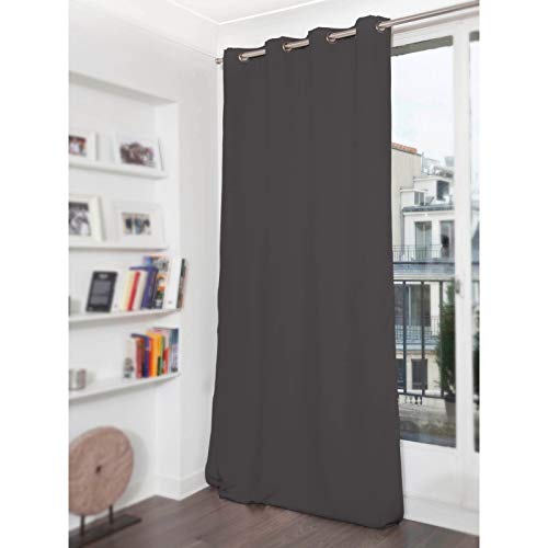 Moondream Rideau 3 En 1 Phonique Thermique Occultant Marius Gris 0x260cm