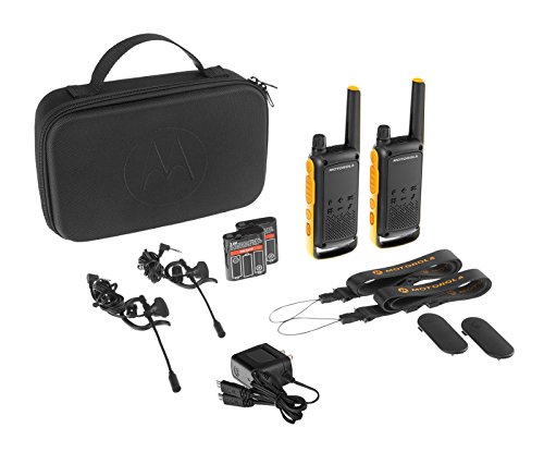 Motorola T82 Extreme Pmr446 2-way Walkie Talkie Radio Twin Pack - Jaune/noir