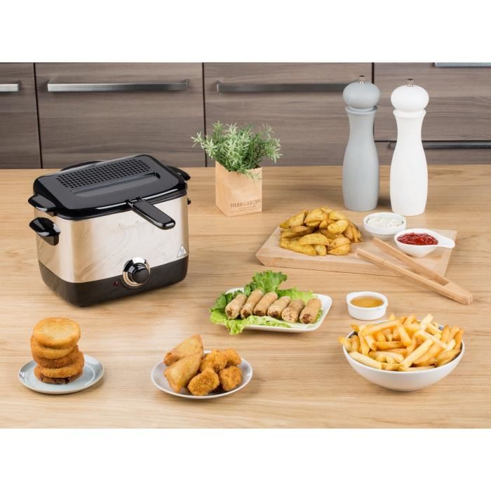 Moulinex Minifrito Friteuse Classique 1 L 600 De Frites Jusqua 4 Personnes 150 °c A 190 °c Compact Rangement Facile
