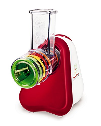 Robot Menager Moulinex Dj755g Fresh Express+ Tritatutto Multifunzione Avec 5 Accessoires - Rouge
