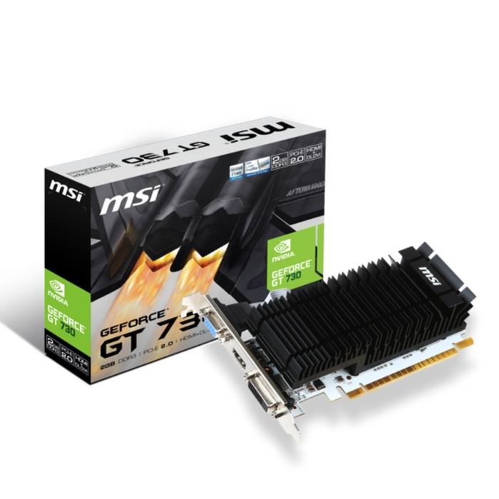 Msi Carte Graphique Geforce Gt 730 2go Ddr3