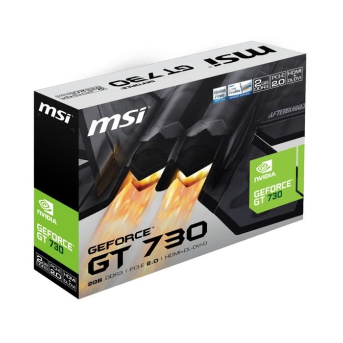Msi Carte Graphique Geforce Gt 730 2go Ddr3