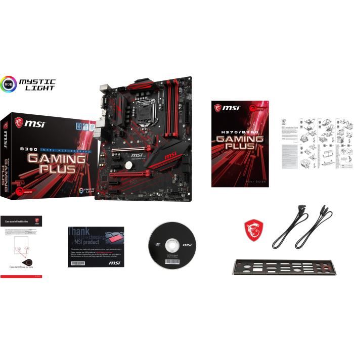 Msi Carte Mere B360 Gaming Plus - Intel