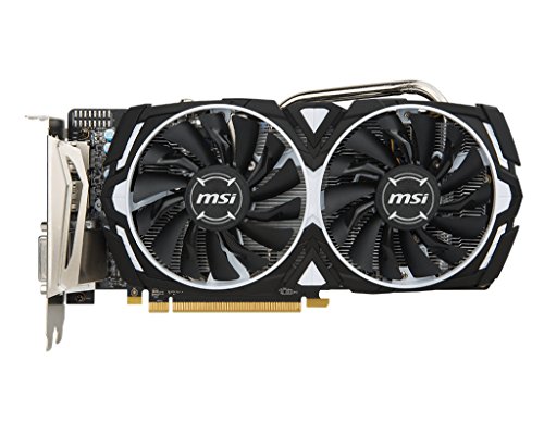Msi Rx 570 Armor 8g Oc Carte Graphique Radeon Rx 570 8 Go Gddr5 Pcie 30 X16 Dvi Hdmi 3 X Displayport Noir Blanc