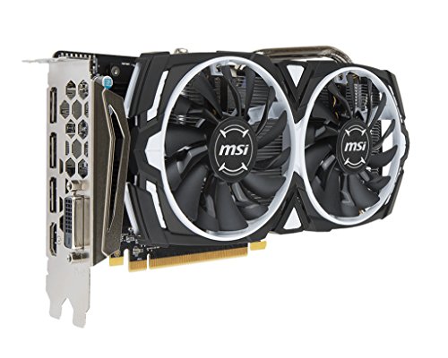 Msi Rx 570 Armor 8g Oc Carte Graphique Radeon Rx 570 8 Go Gddr5 Pcie 30 X16 Dvi Hdmi 3 X Displayport Noir Blanc
