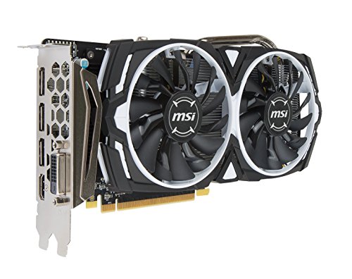 Msi Rx 570 Armor 8g Oc Carte Graphique Radeon Rx 570 8 Go Gddr5 Pcie 30 X16 Dvi Hdmi 3 X Displayport Noir Blanc