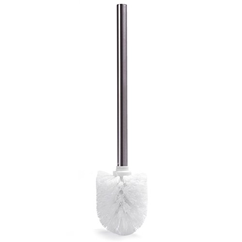 Brosse Wc Msv Manche Inox Boule Blanche