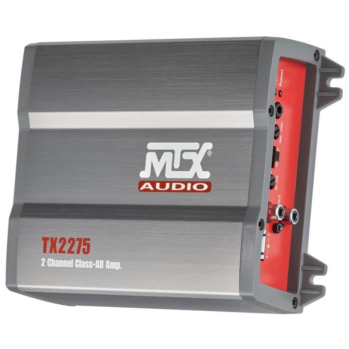 Mtx Tx2275 Amplificateur Voiture 2x110w Rms 2 Ou 1x220w Rms 4 Filtres Actifs Variables Entrees Haut Niveau