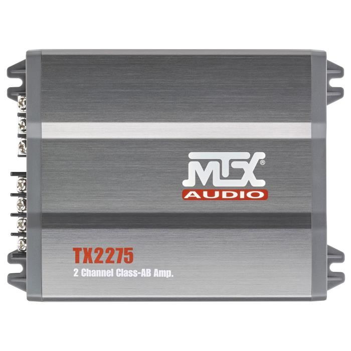 Mtx Tx2275 Amplificateur Voiture 2x110w Rms 2 Ou 1x220w Rms 4 Filtres Actifs Variables Entrees Haut Niveau