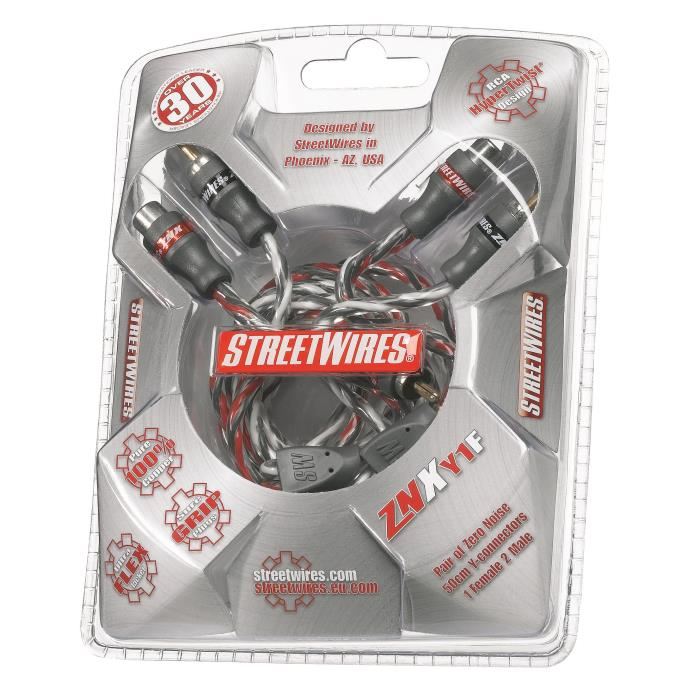 Mtx Cable Rca Y Streetwires Znxy1f 1 Femelle 2 Males 50 Cm 100% Cuivre Zeronoise