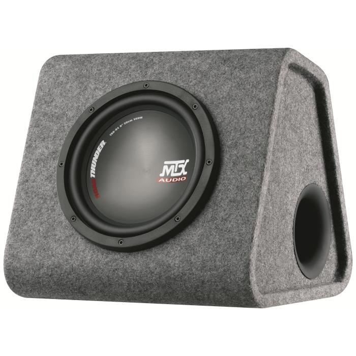 Caisson De Grave Amplifie Mtx Audio Rtp8 120w Rms Subwoofer 20cm Telecommande Ebc