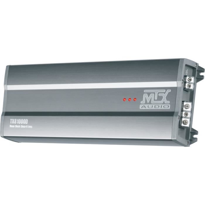 Mtx Tx81000d Amplificateur Voiture Classe D 1x1000w Rms 2 Telecommande Ebc Filtres Variables