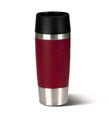 Bodum TRAVEL PRESS Mug Inox à piston isotherme Rouge 12oz/350ml