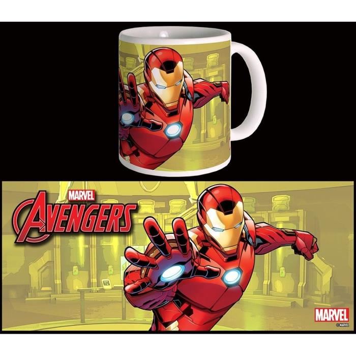 Mug Marvel Iron Man Avengers Serie 2 Blanc